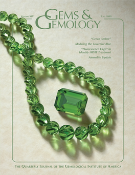 Fall 2009 Gems & Gemology