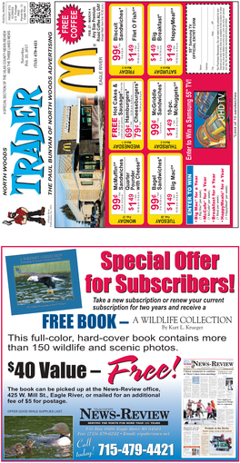 Classifieds and Grab a Great Deal on a Great Deal of Items! Riverstone Restaurant in This Week’S Trader Or at Land O’ Lakes, Wis