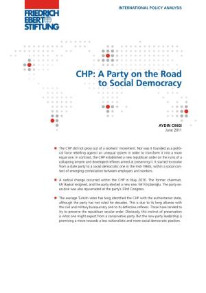 CHP : a Party on the Road to Social Democracy