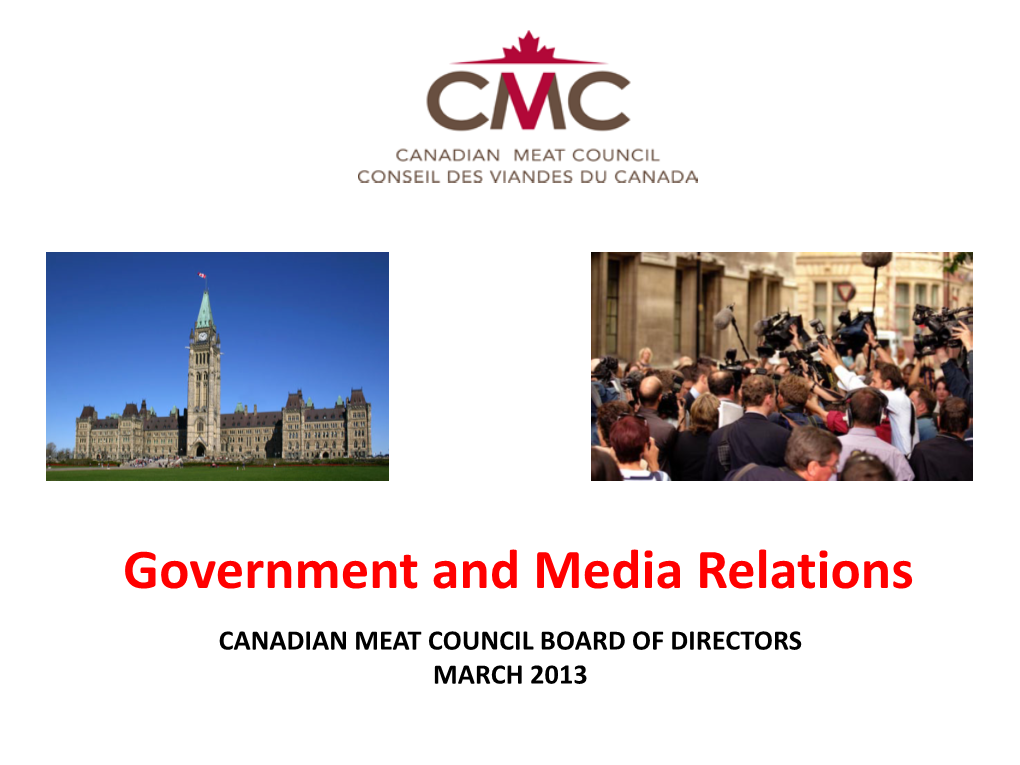 Government and Media Relations