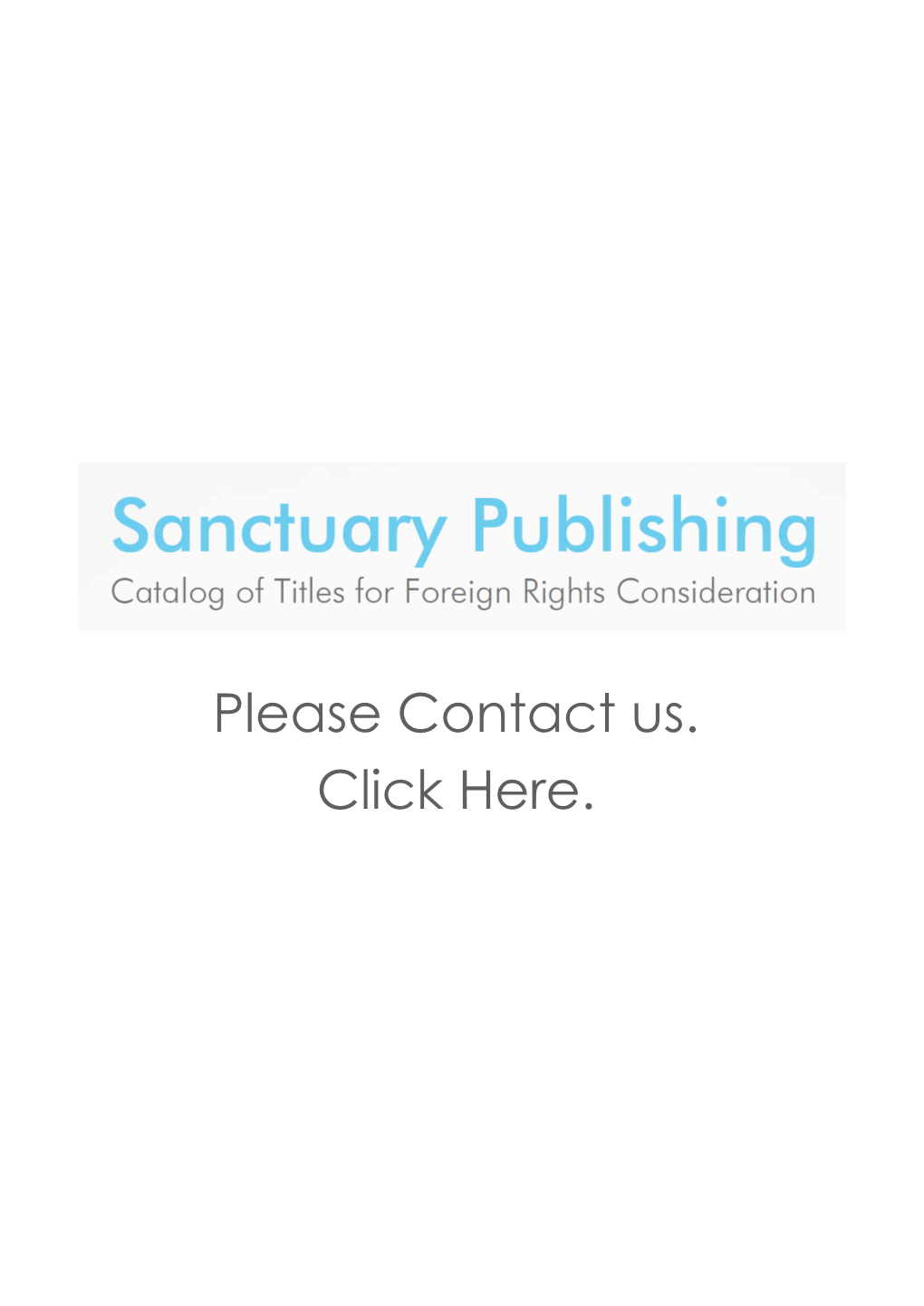 Sanctuary Publishing Catalog of Titles for Foreign Rights Consideration