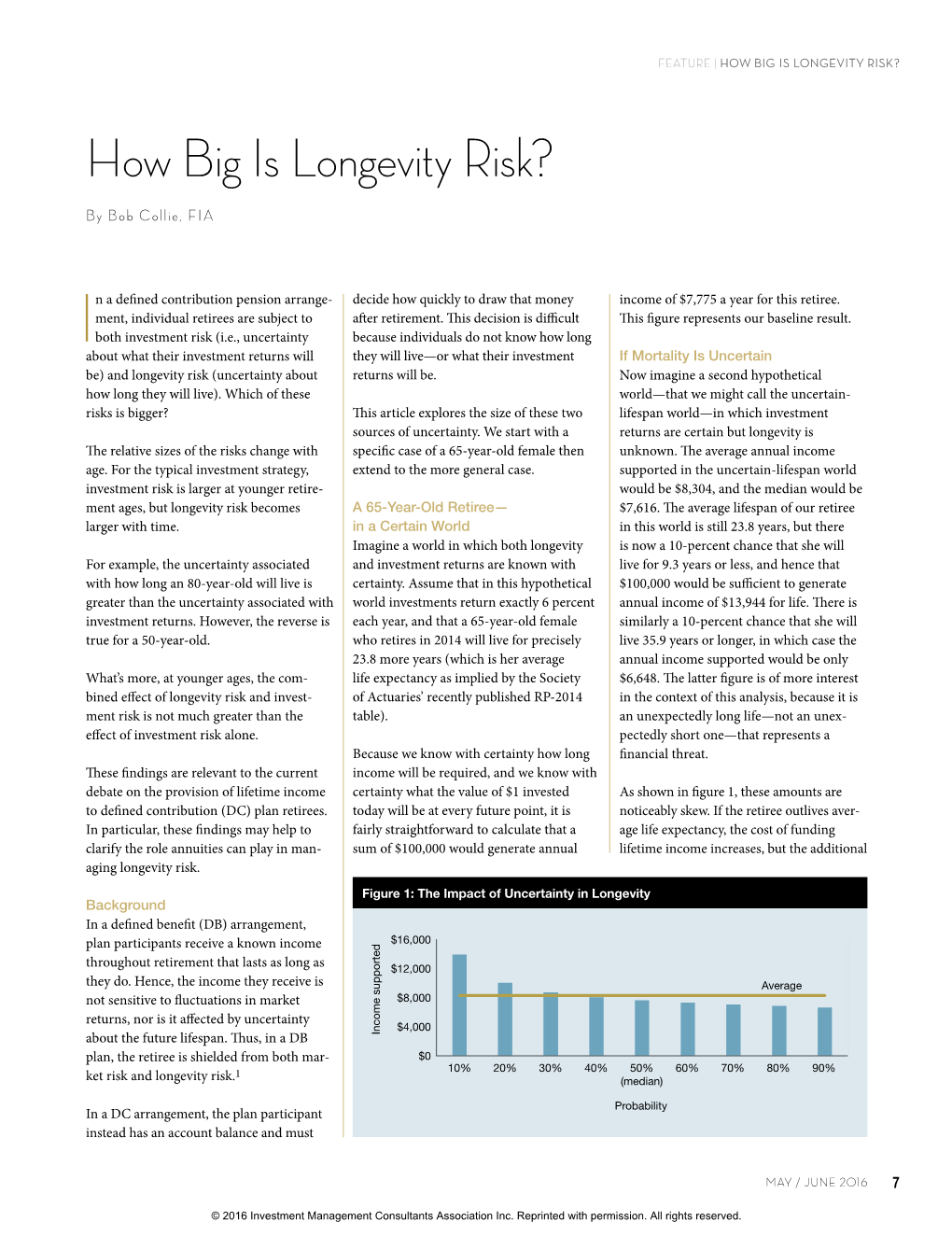 How Big Is Longevity Risk?