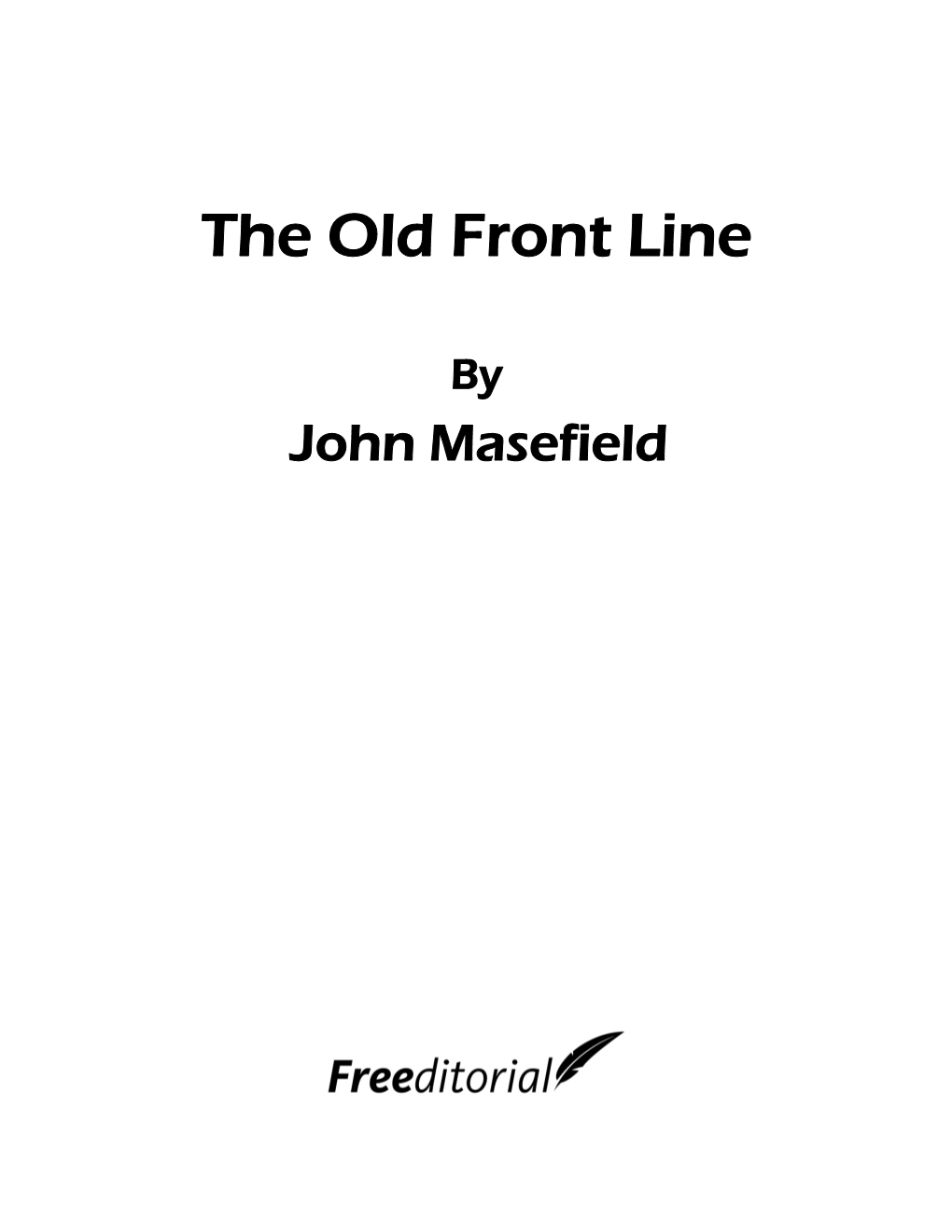 The Old Front Line