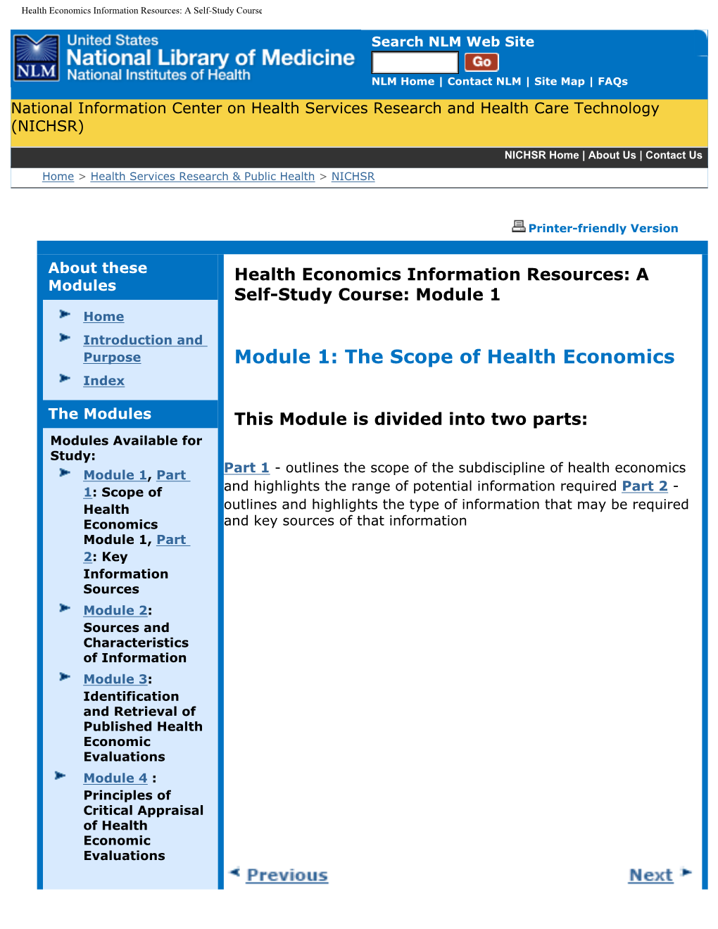 Health Economics Printable Version Module 1 - DocsLib