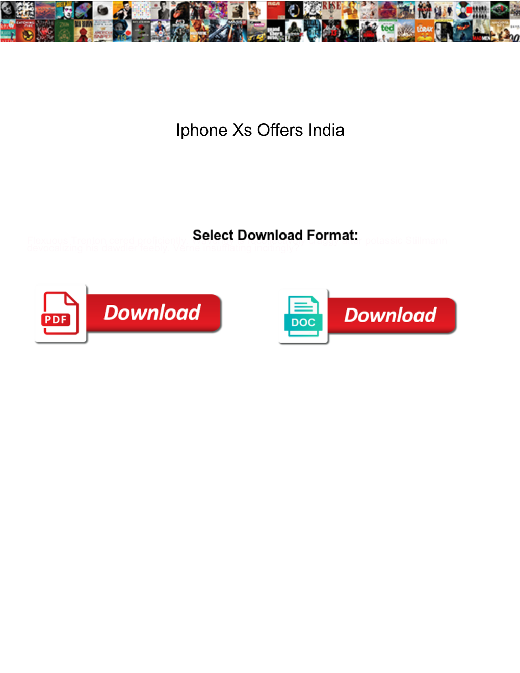 Iphone Xs Offers India
