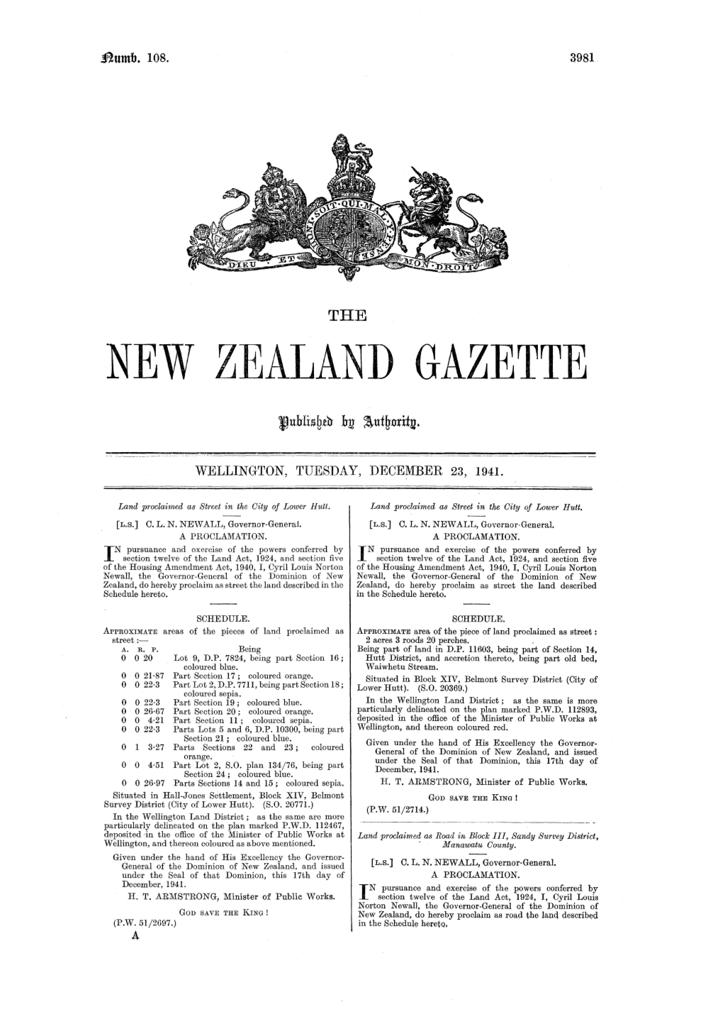 New Zealand Gazette