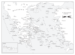 Map 2.1 Greek Cities