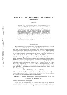 Arxiv:1706.04602V3 [Math.AT] 1 Aug 2019