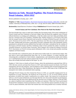 Beyond Papillon: the French Overseas Penal Colonies, 1854-1952'