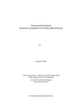Monastic Exemplarity in the Shalu Abbatial History