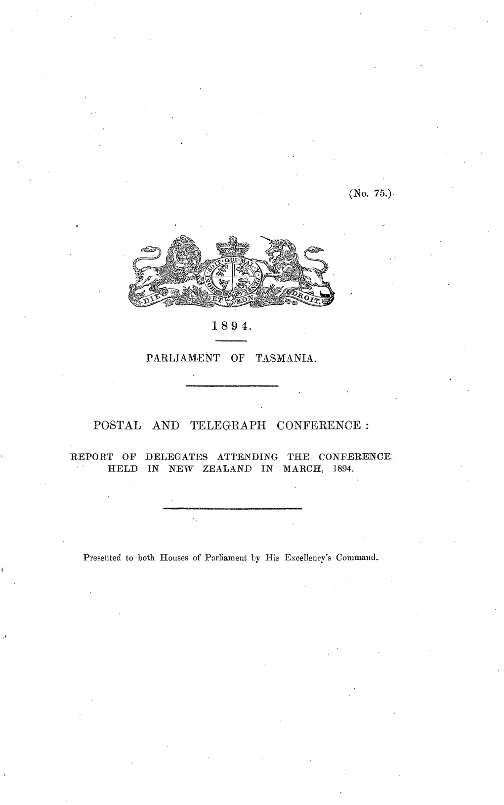 Postal and Telegraph Conference