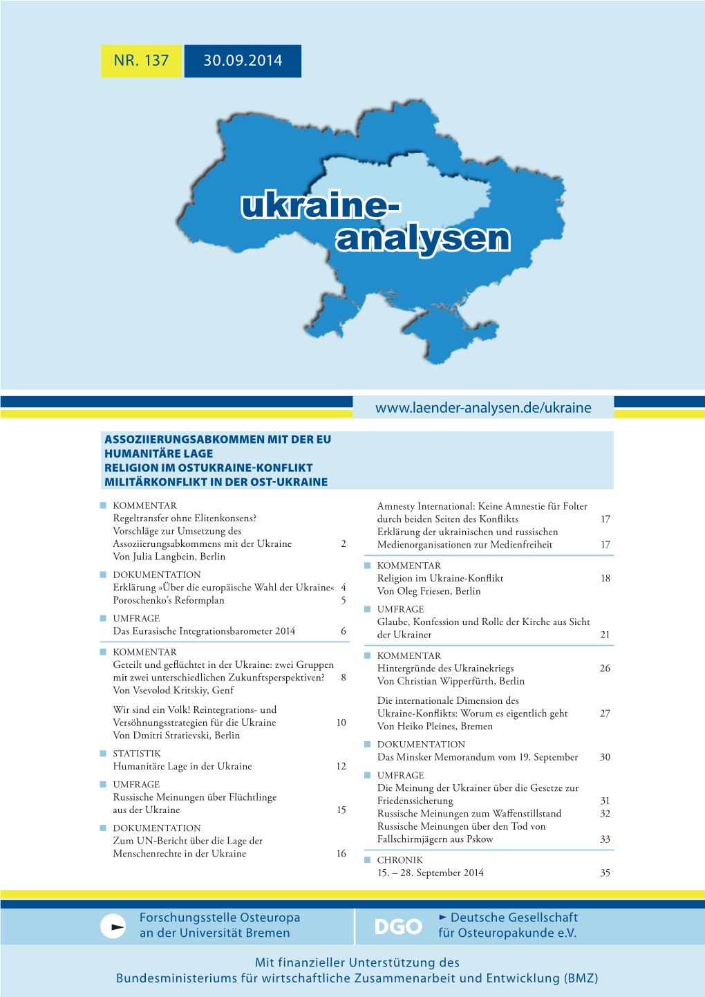 Ukraine- Analysen