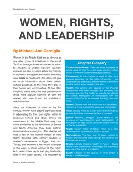 Women, Rights, and Leadership
