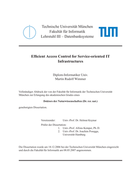 Efficient Access Control for Service-Oriented IT
