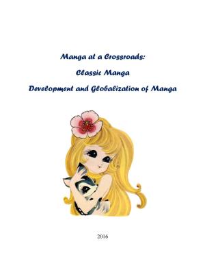 Manga at a Crossroads: Classic Manga Development and Globalization of Manga