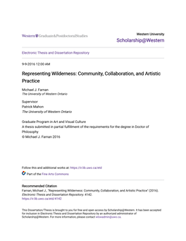 Community, Collaboration, and Artistic Practice