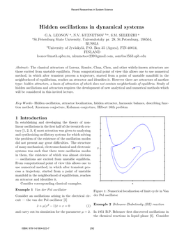 Hidden Oscillations in Dynamical Systems