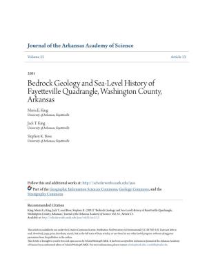 Bedrock Geology and Sea-Level History of Fayetteville Quadrangle, Washington County, Arkansas Maria E