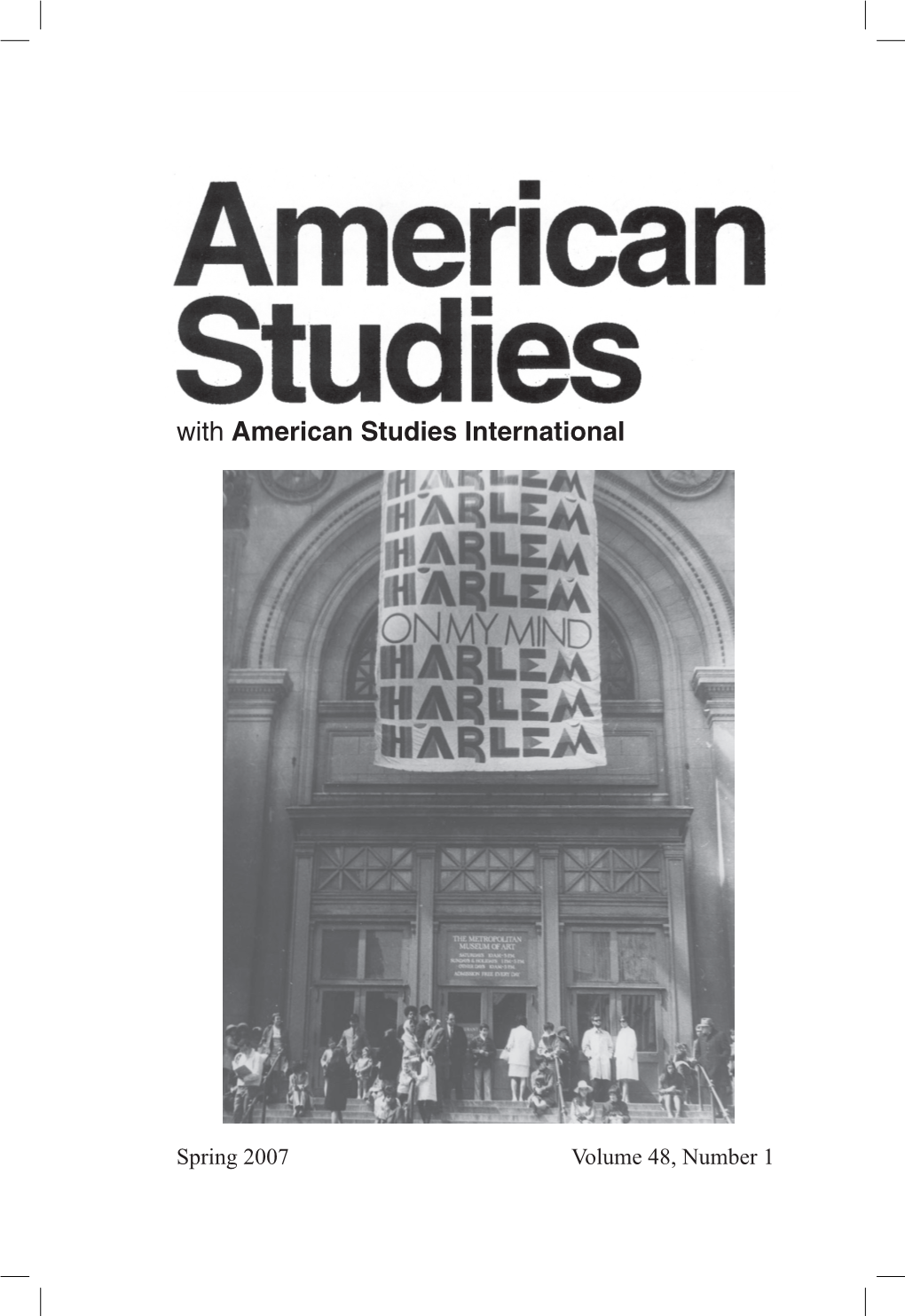 With American Studies International