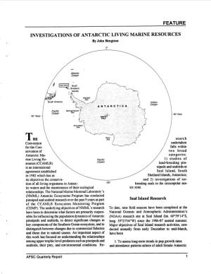 INVESTIGATIONS of ANTARCTIC LIVING MARINE RESOURCES by John Bengtson