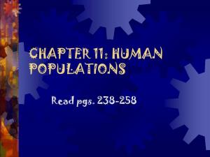 Chapter 11: Human Populations