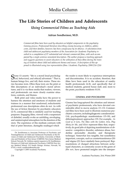 The Life Stories of Children and Adolescents Using Commercial Films As Teaching Aids