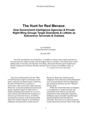 The Hunt for Red Menace, Full Report