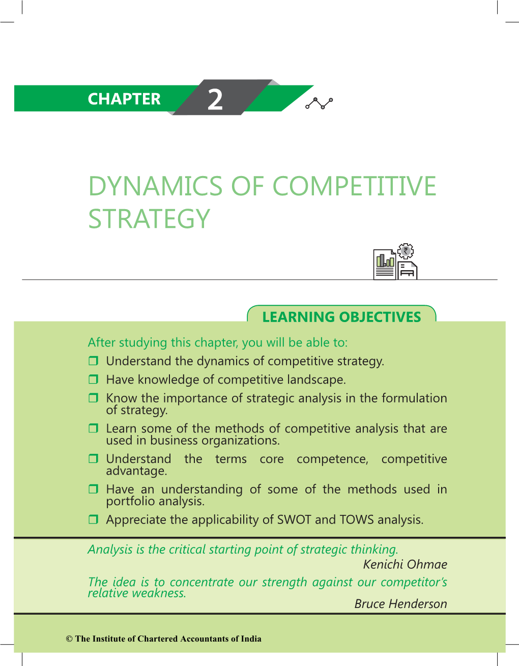 Dynamics of Competitive Strategy