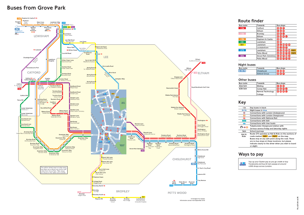 Buses from Clapham South