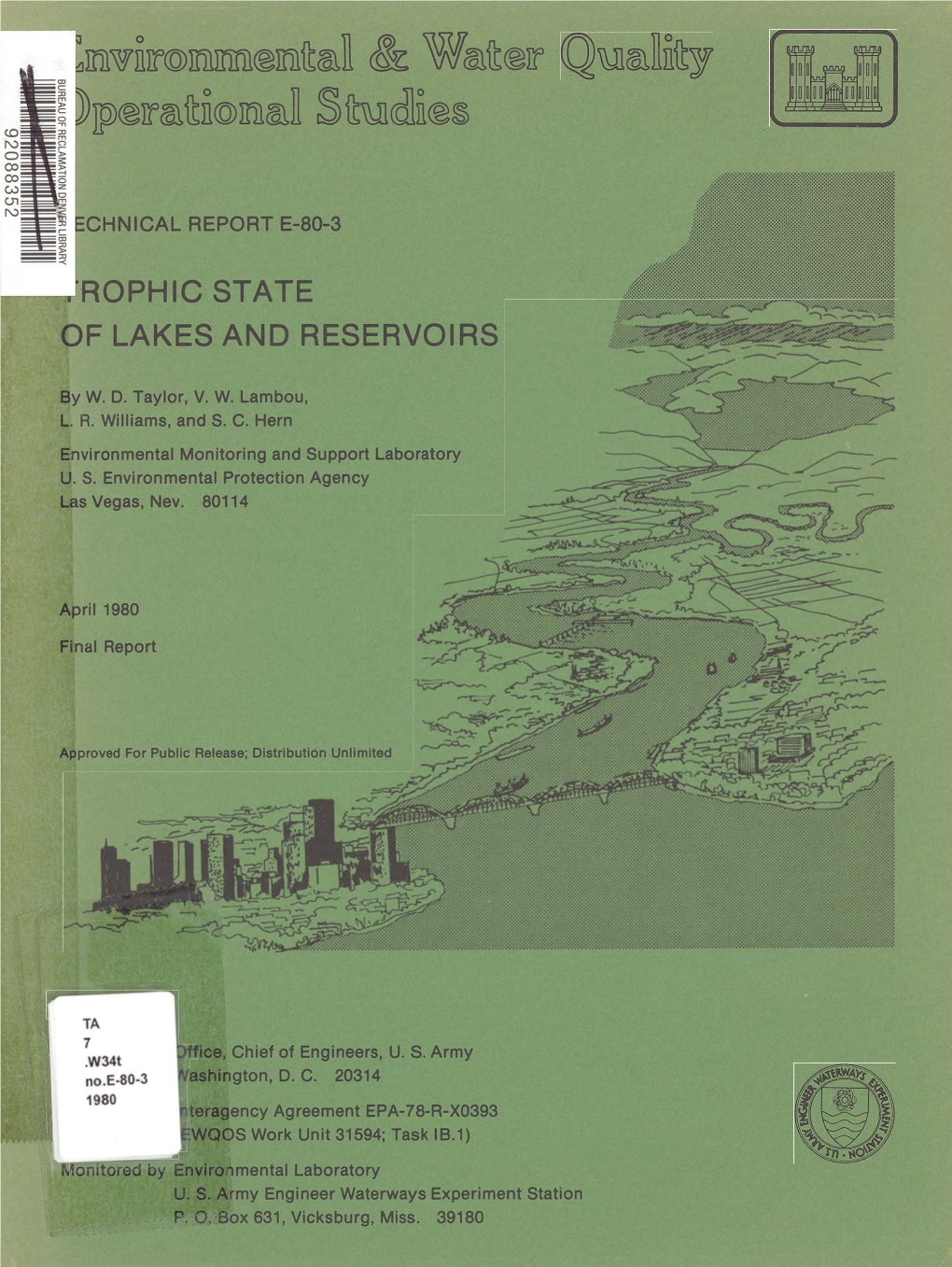 TROPHIC STATE of LAKES and RESERVOIRS Las Las Vegas, Nev