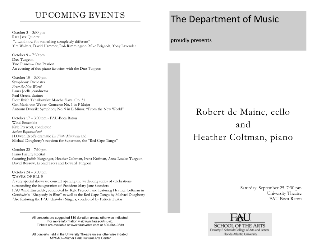 The Department of Music