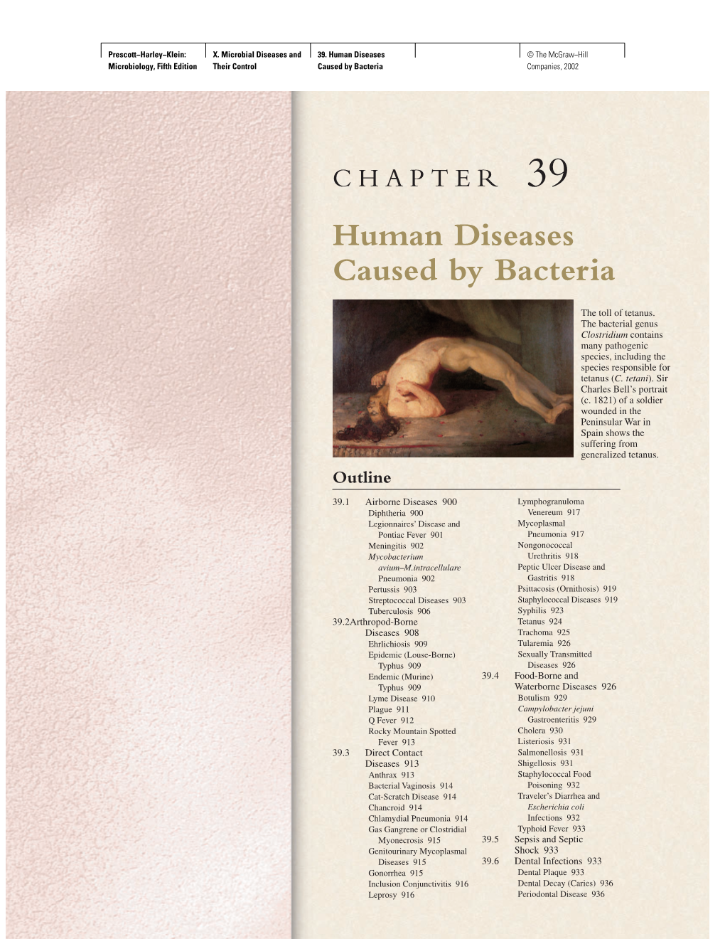 Human Diseases Caused by Bacteria