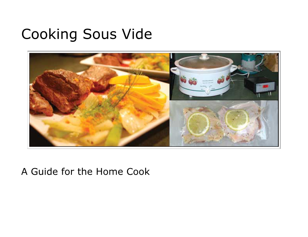 Cooking Sous Vide