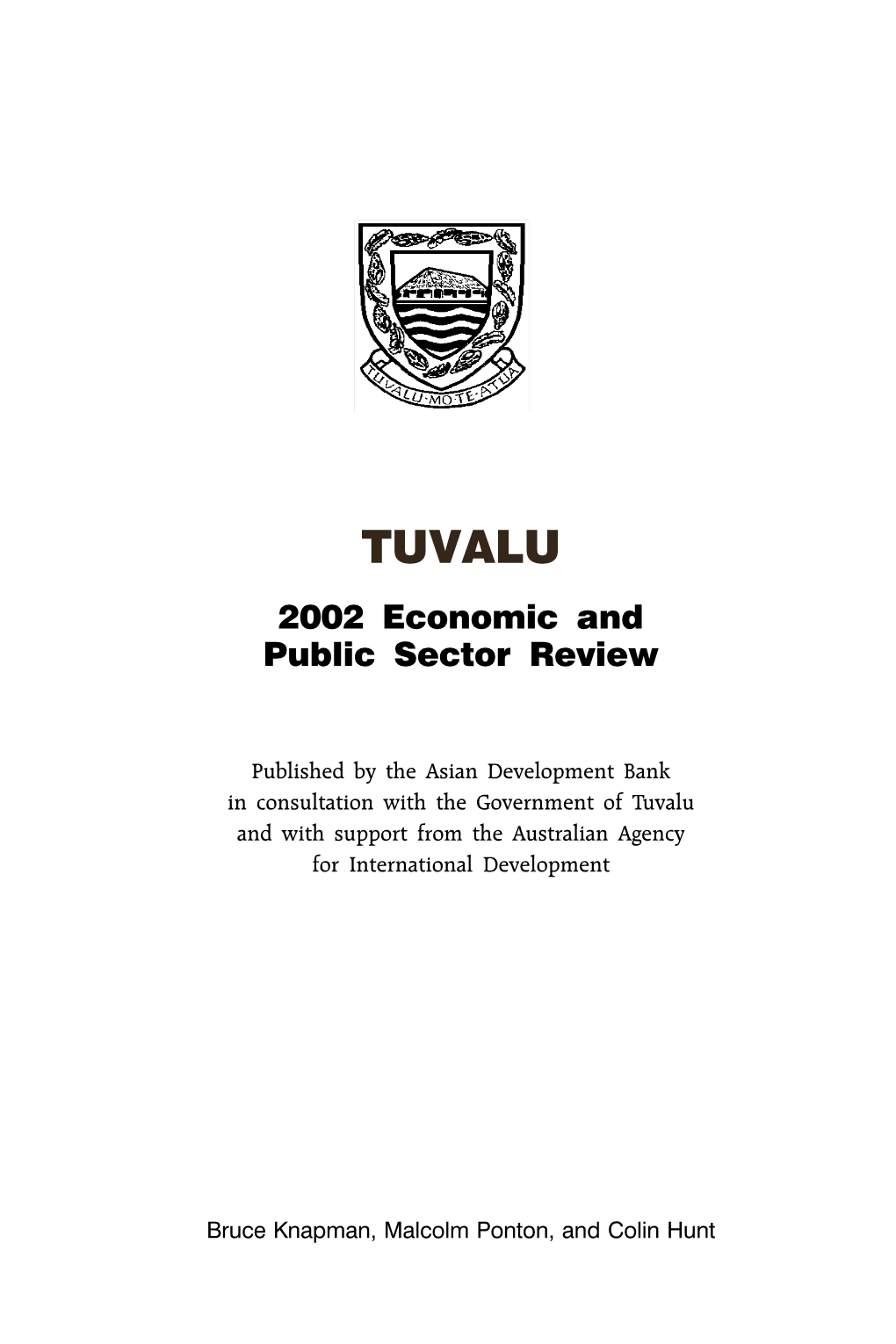 TUVALU 2002 Economic and Public Sector Review