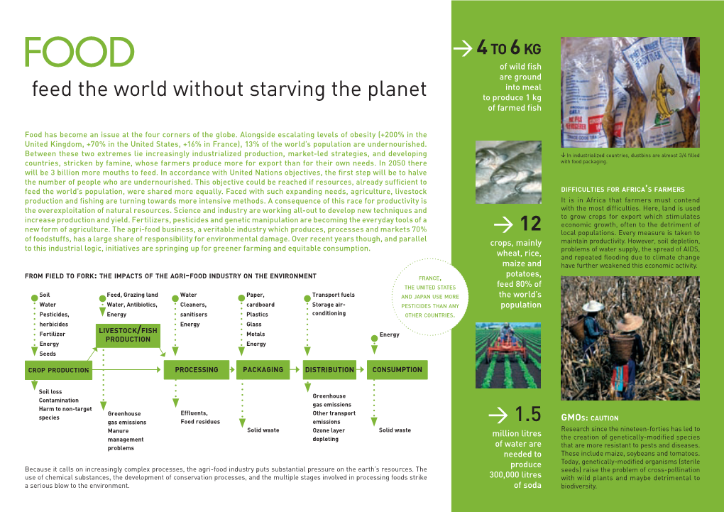 Feed the World Without Starving the Planet to Produce 1 Kg of Farmed ﬁsh