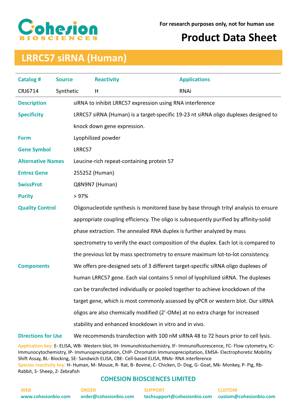 Product Data Sheet