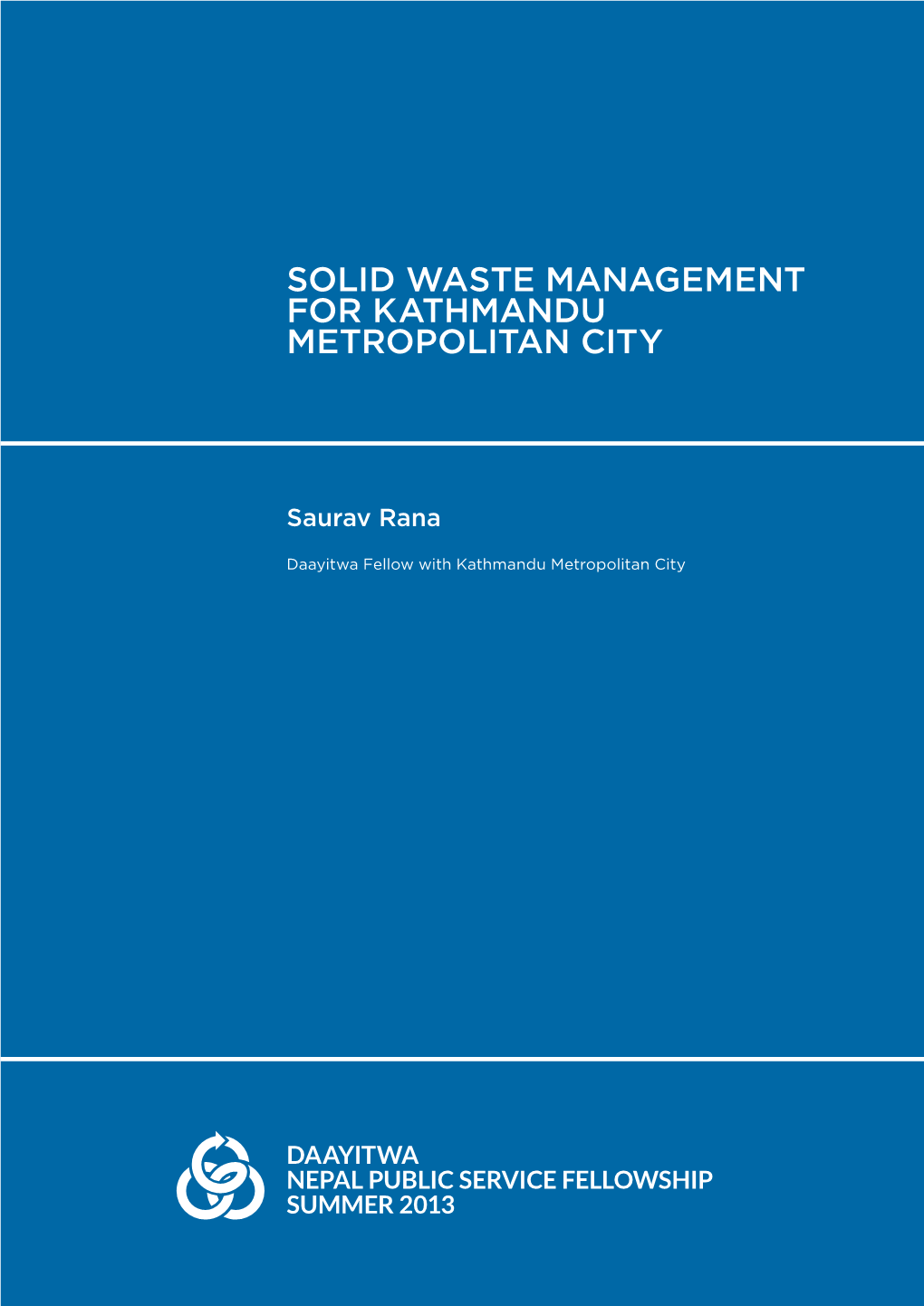 Solid Waste Management for Kathmandu Metropolitan City