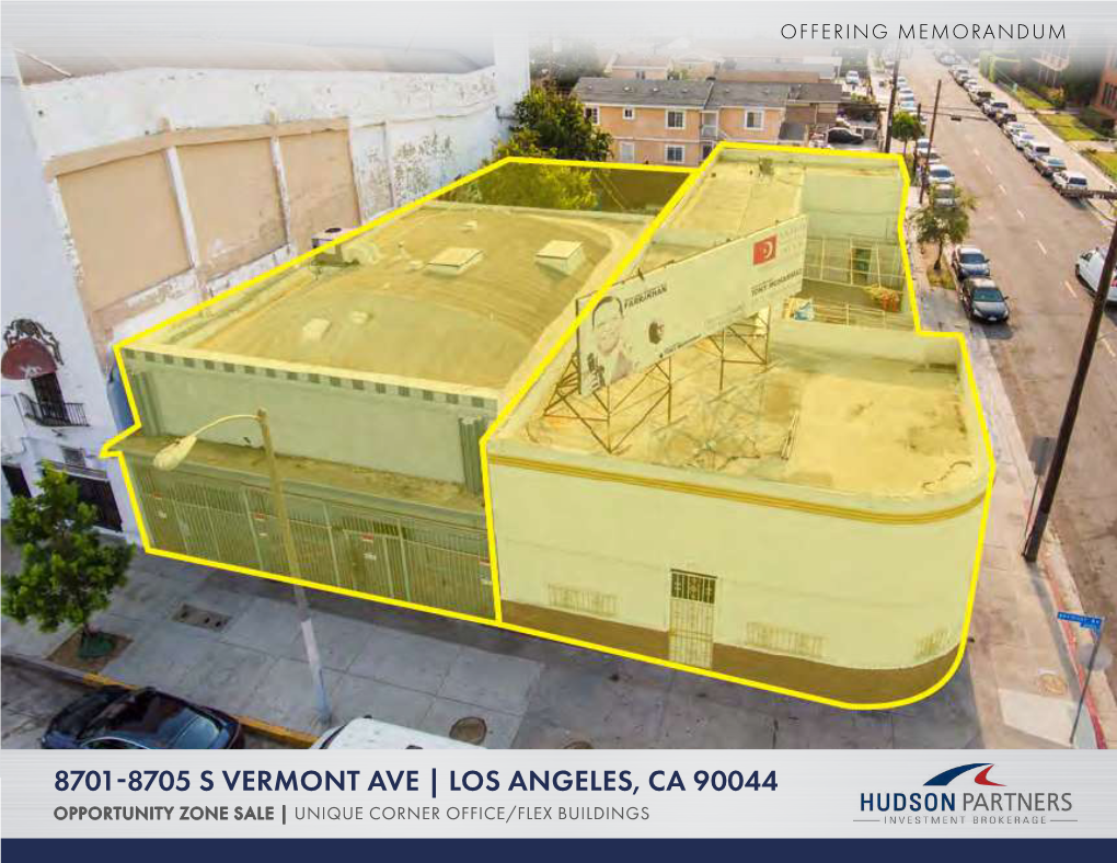 8701-8705 S Vermont Ave | Los Angeles, Ca 90044 Opportunity Zone Sale | Unique Corner Office/Flex Buildings