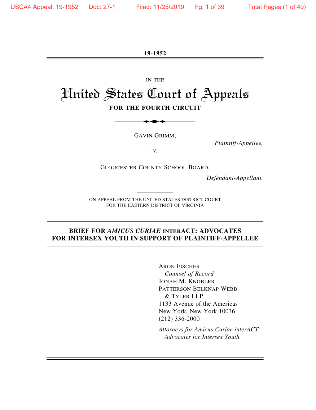 United States Court of Appeals Ford the FOURTH CIRCUIT