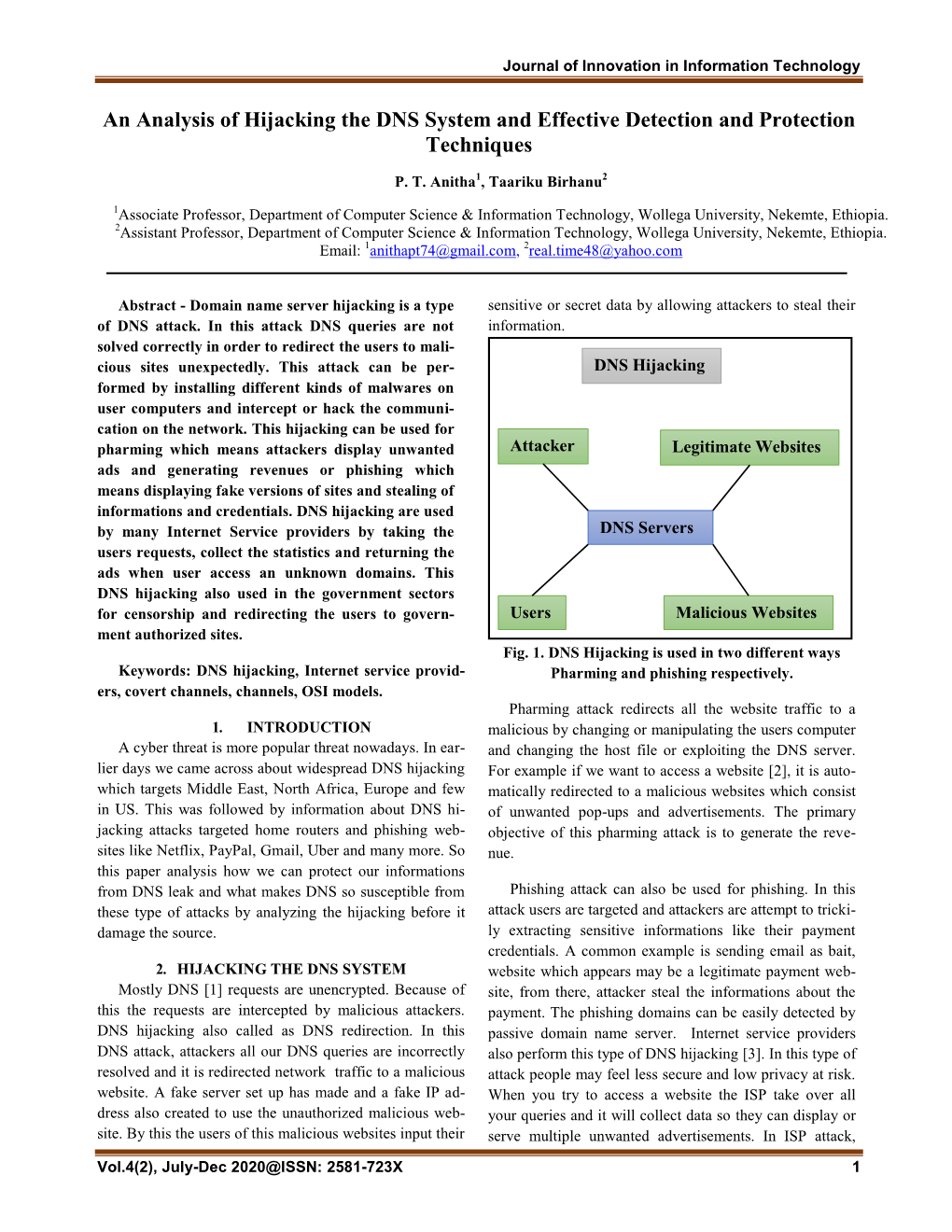 Journal of Innovation in Information Technology