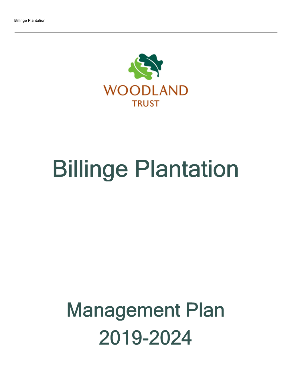 Billinge Plantation