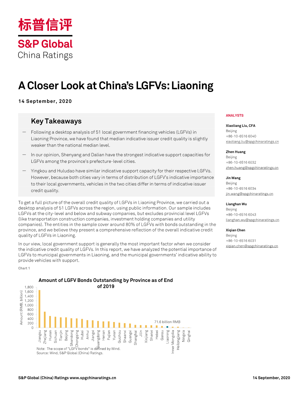 A Closer Look at China's Lgfvs: Liaoning