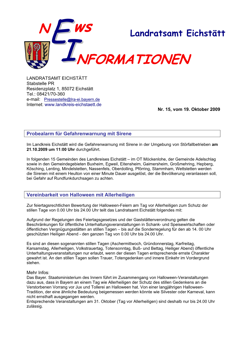 Informationen I