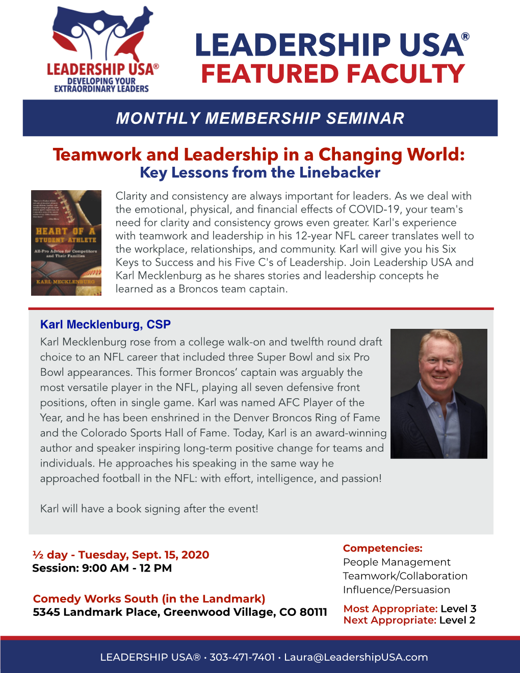 Leadership Usa® Featured Faculty