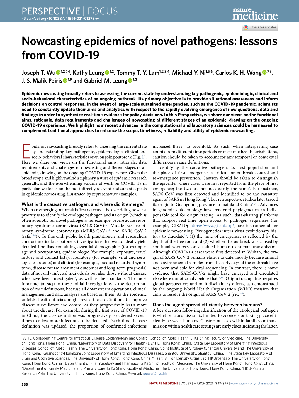 Nowcasting Epidemics of Novel Pathogens: Lessons from COVID-19