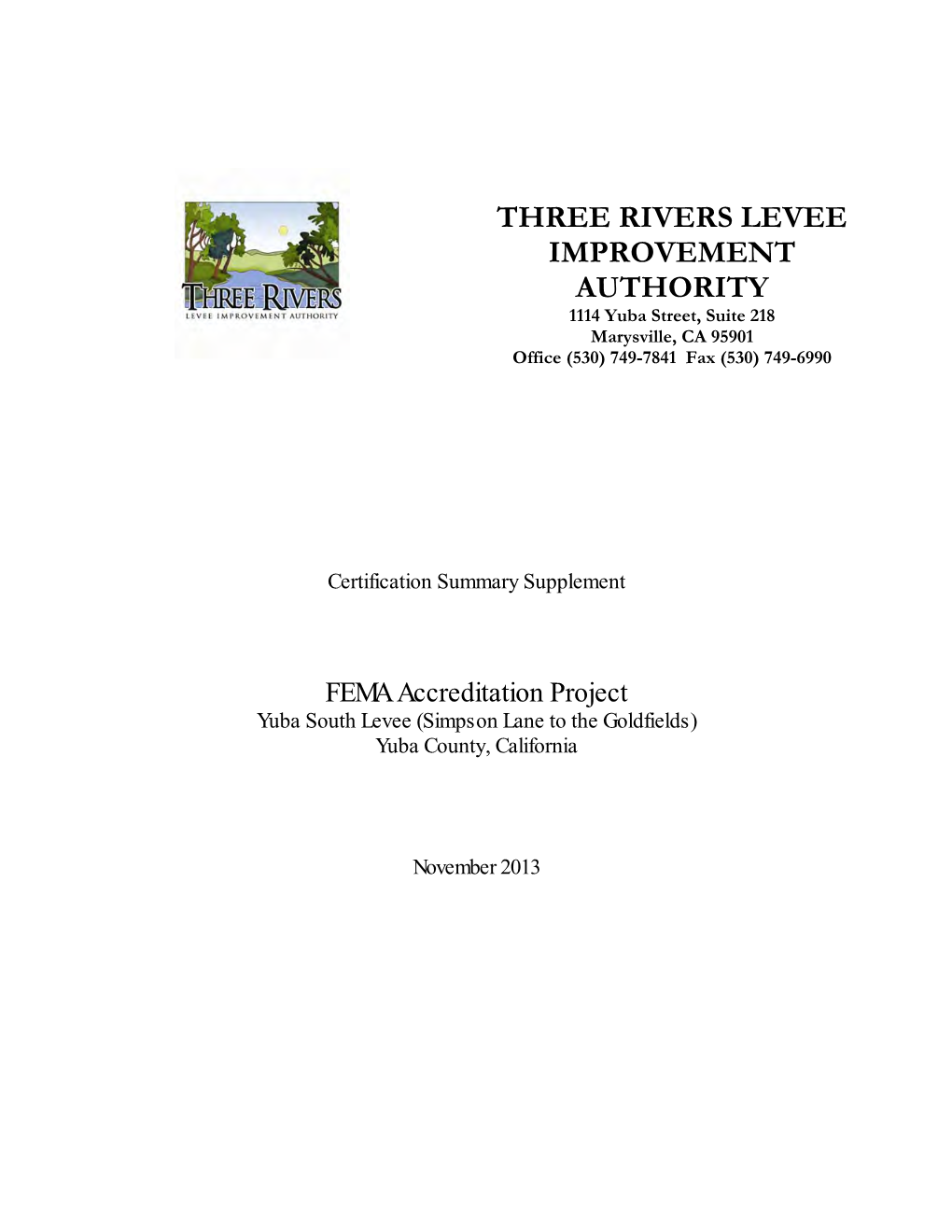 TRLIA Certification Summary Supplement Report UYLIP Nov 2013.Pdf
