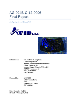 AG-024B-C-12-0006 Final Report