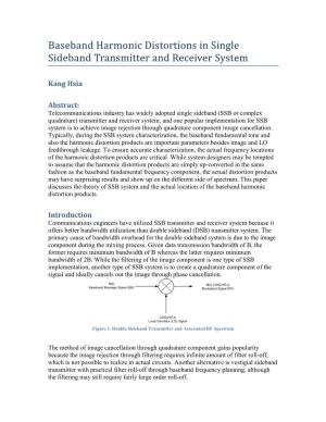 Baseband Harmonic Distortions in Single Sideband Transmitter and Receiver System