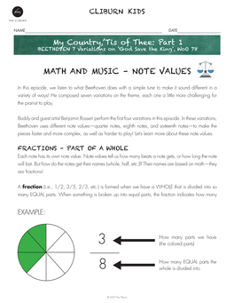 Math and Music – Note Values