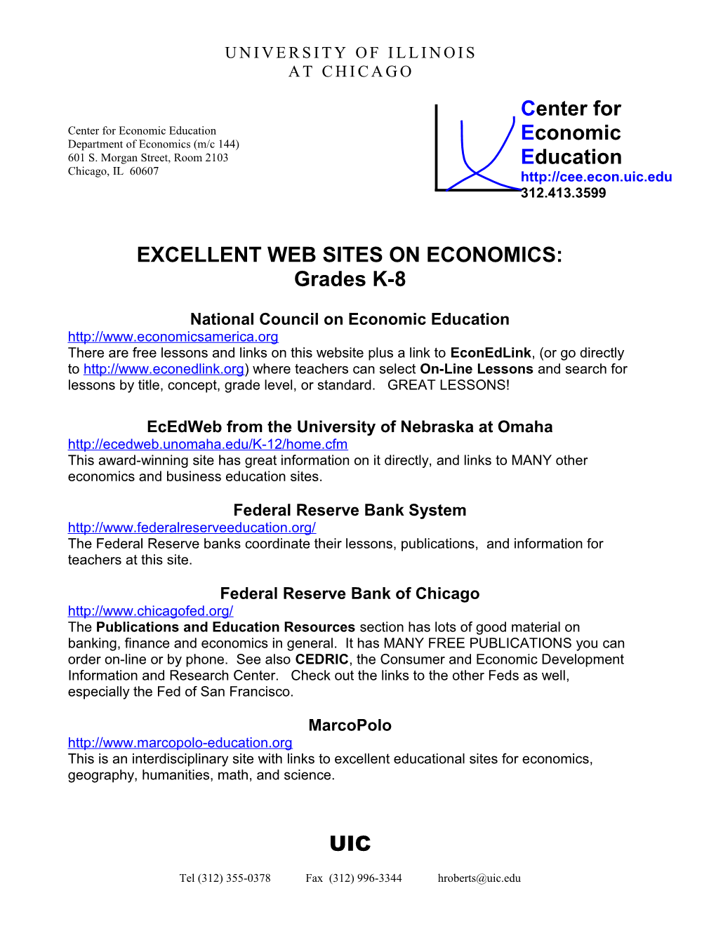 Center for Economic Education